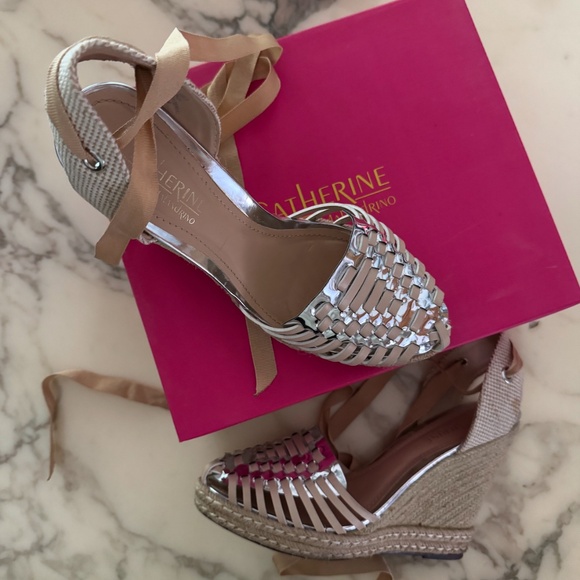 Catherine Malandrino Shoes Size W 8.5 - Wedge Sandal - Picture 1 of 2